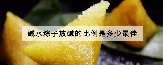 碱水粽子的做法和配料比例/碱水粽怎么做