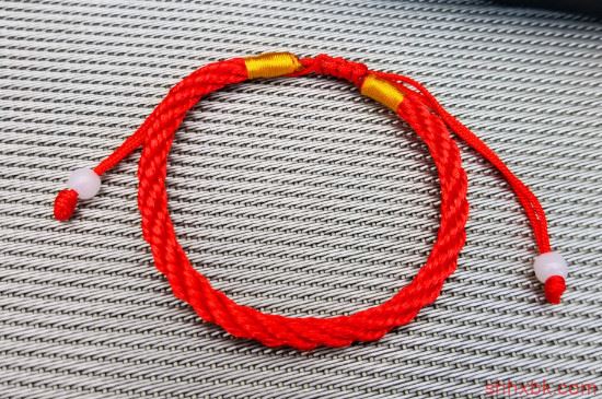 手链编织教程 红绳